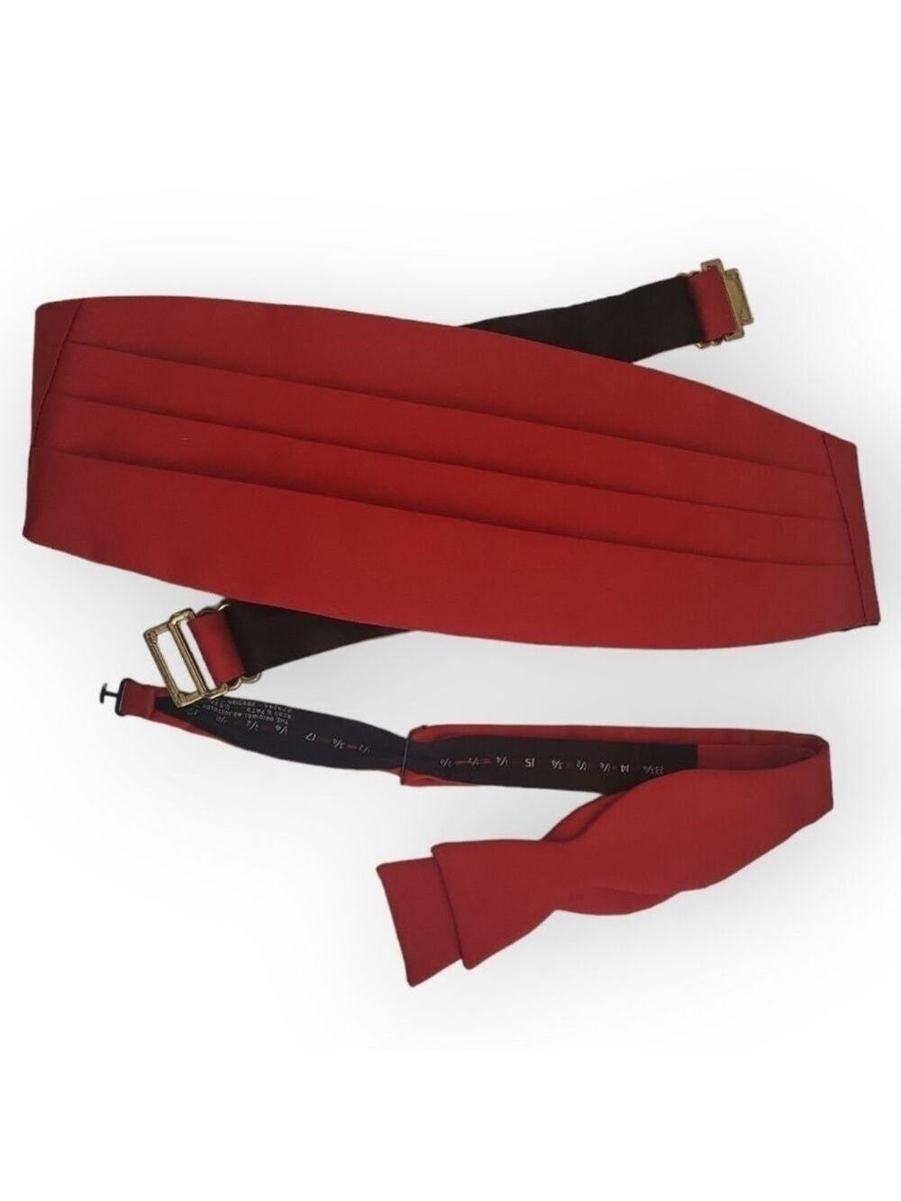 The Original Ajustolox Bow Tie and Cumberbund Holiday Red